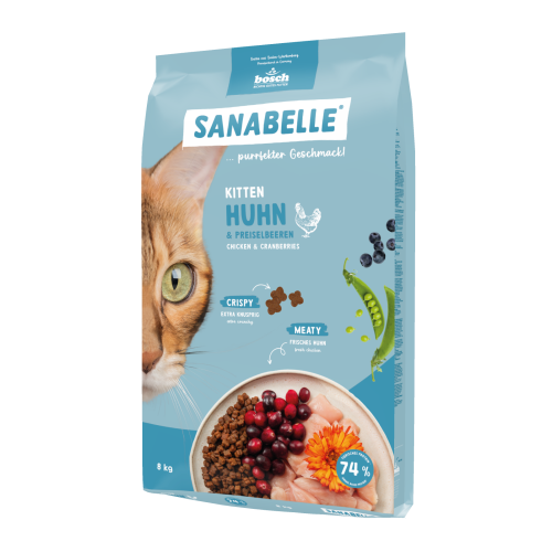 Hrana uscata pentru pisici Sanabelle Kitten 8kg