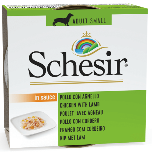Hrana umeda pentru caini Schesir Adult Small Pui/Miel 85g