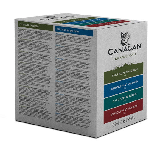 Hrana umeda pentru pisici Canagan Cat Multipack 8x85 gr