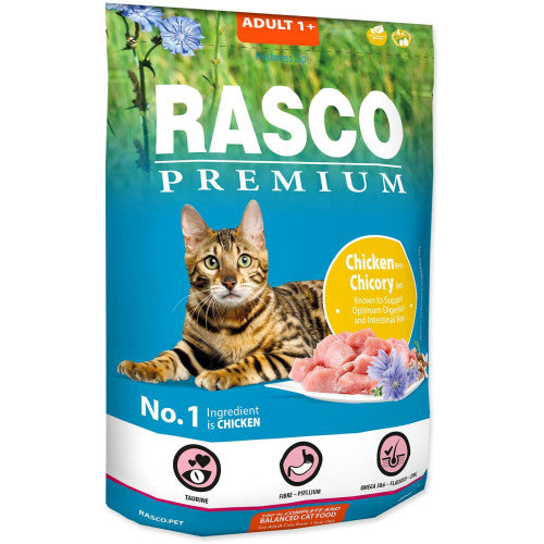 Hrana uscata pentru pisici Rasco Pui&amp;Cicoare 400 gr