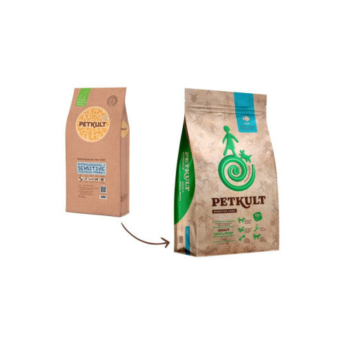 Hrana uscata pentru caini Petkult Sensitive Adult Talie Mica Peste 3 kg