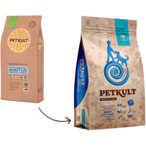 Hrana uscata pentru caini Petkult Sensitive Adult Talie Mare Peste 3 kg