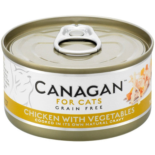 Hrana umeda pentru pisici Canagan Cat Pui si Legume 75 gr