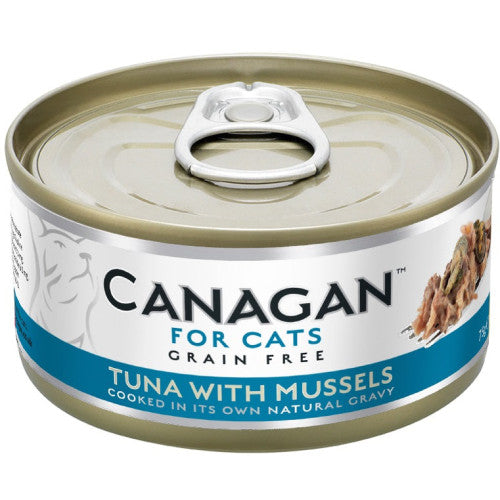 Hrana umeda pentru pisici Canagan Cat Ton si Midii 75 gr