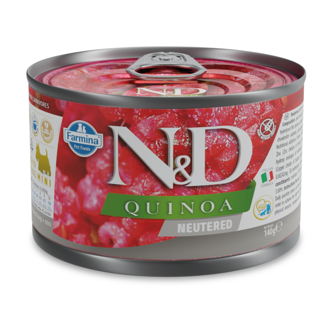 Hrană umedă câine Farmina N&D QUINOA neutered mini hrană umedă 140 gr