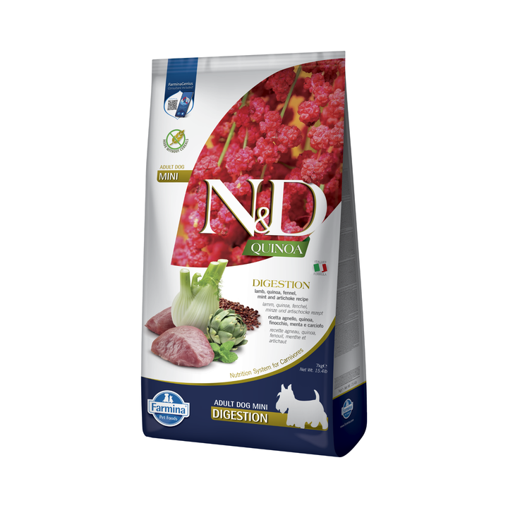 Hrană uscată câine Farmina N&amp;D QUINOA digestion mini 7 kg