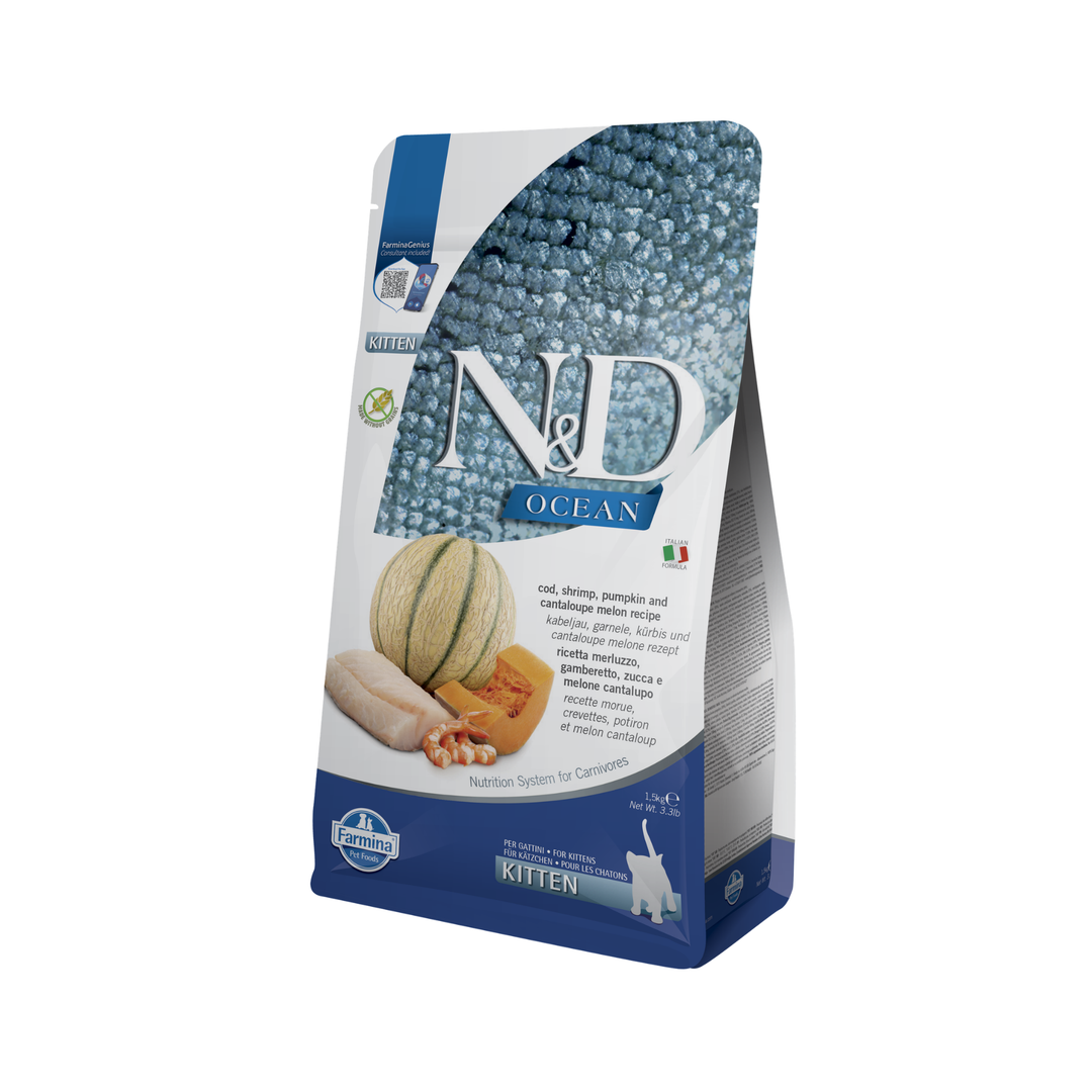Hrana Uscata Pisici Farmina N&D PND0150059 | Kitten, Cod, 1.5kg