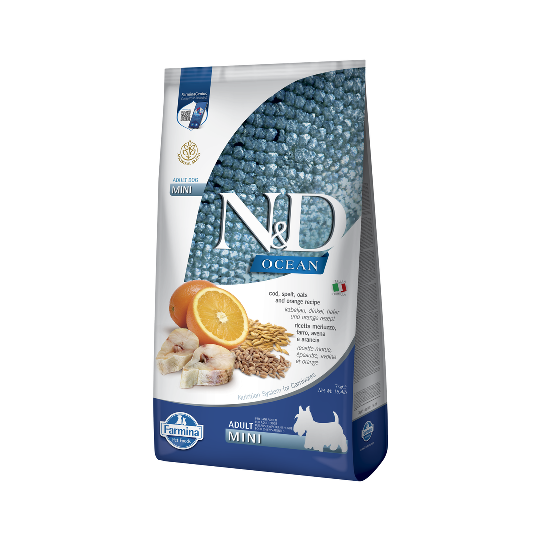 Hrana Uscata Caini Farmina N&D PND0700044 | Cod, 7kg, Adult