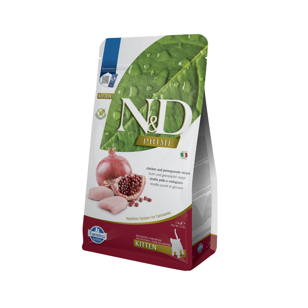 Hrană uscată pisică Farmina N&D PRIME pui & rodie kitten 1.5 kg