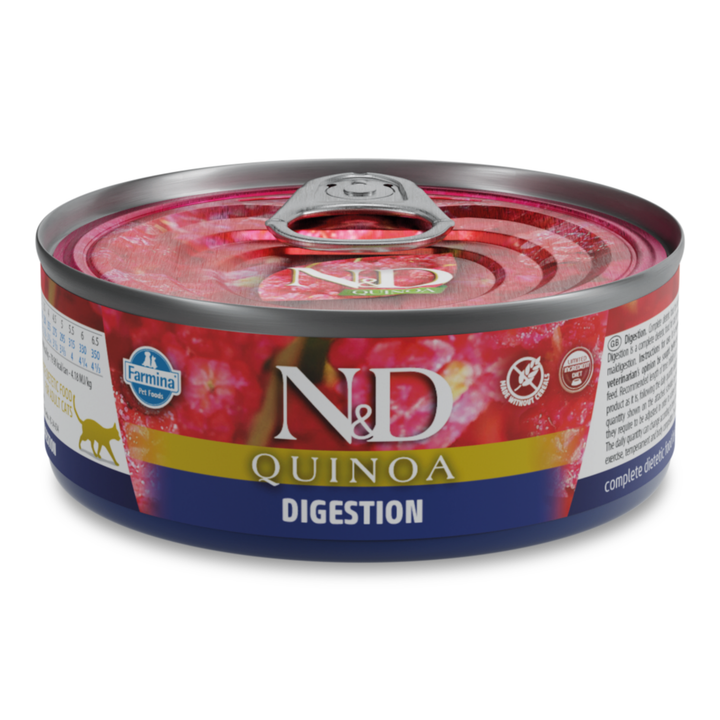 Hrană umedă pisică Farmina N&amp;D QUINOA digestion hrană umedă 80 gr