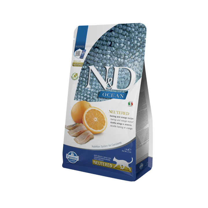 Hrana Uscata Pisici Farmina N&amp;D PND0150072 | Ocean, Herring, 1.5kg