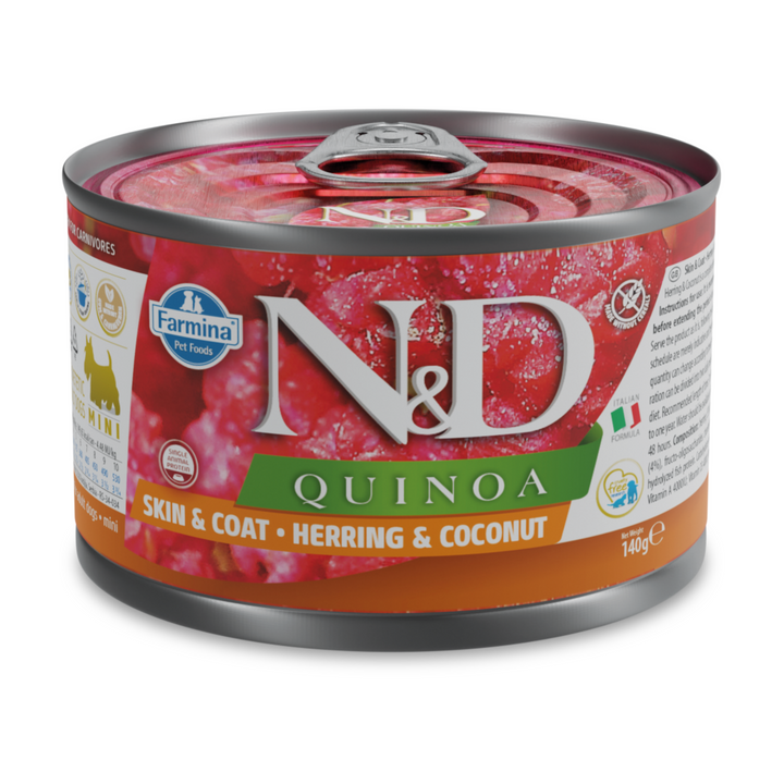 Hrana Umeda Caini Farmina N&amp;D PND140019 | Quinoa, Hering, 140g