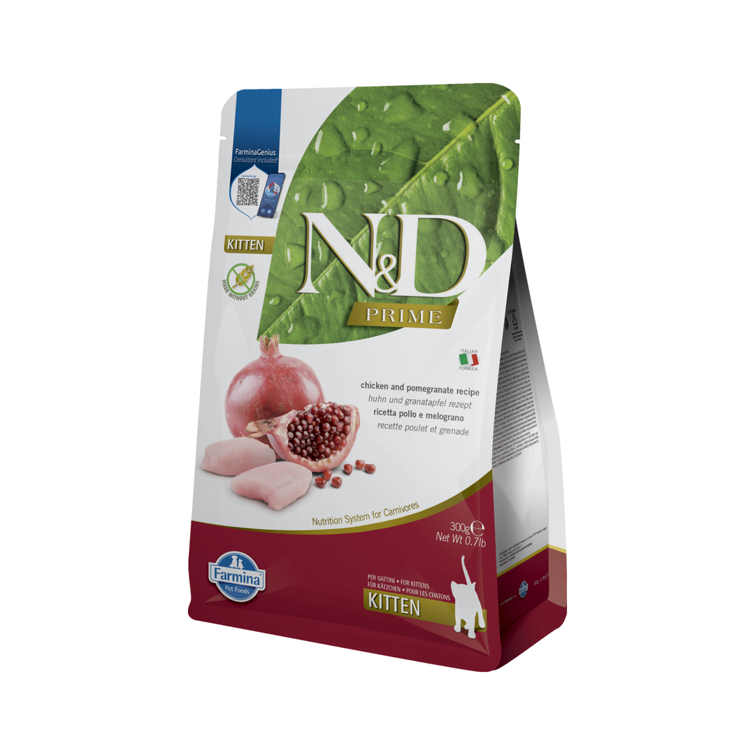 Hrană uscată pisică Farmina N&D PRIME pui & rodie kitten 300 gr