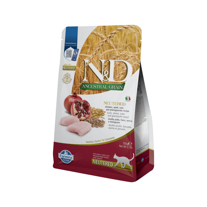 Hrana Uscata Pisici Farmina N&amp;D PND0030042 | 300gr, Pui, Rodie