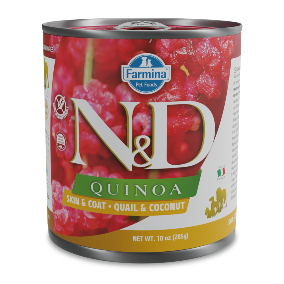 Hrana Umeda Caini Farmina N&D PND285020 | Quinoa, Skin&Coat, 285g