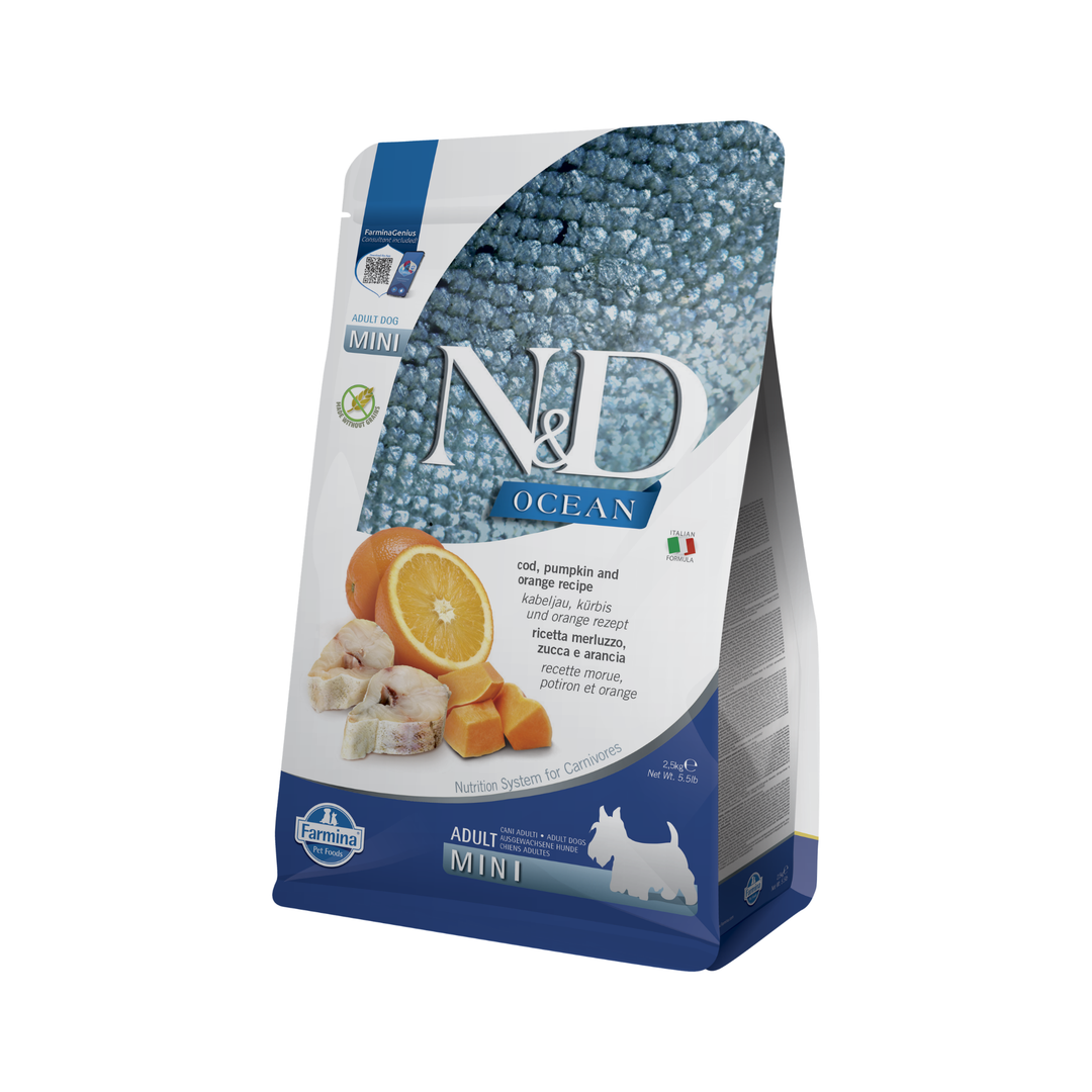Hrana Uscata Caini Farmina N&D PND0250064 | Cod, Dovleac, 2.5kg