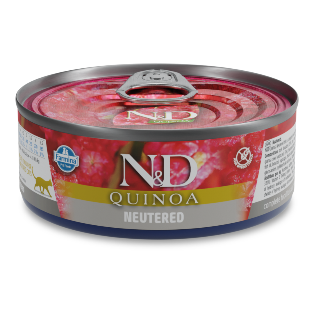 Hrană umedă pisică Farmina N&D QUINOA neutered hrană umedă 80 gr