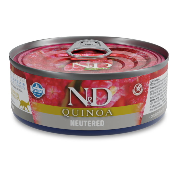Hrană umedă pisică Farmina N&amp;D QUINOA neutered hrană umedă 80 gr