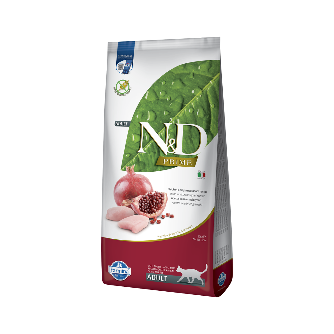 Hrană uscată pisică Farmina N&D PRIME pui & rodie adult 10 kg