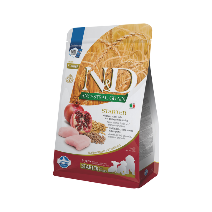 Hrana Uscata Caini Farmina N&amp;D PND0250076 | Pui, Rodie, Puppy, 2.5kg