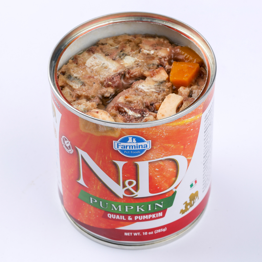 Hrana Umeda Caini Farmina N&D PND285015 | Prepelita, Dovleac, 285g
