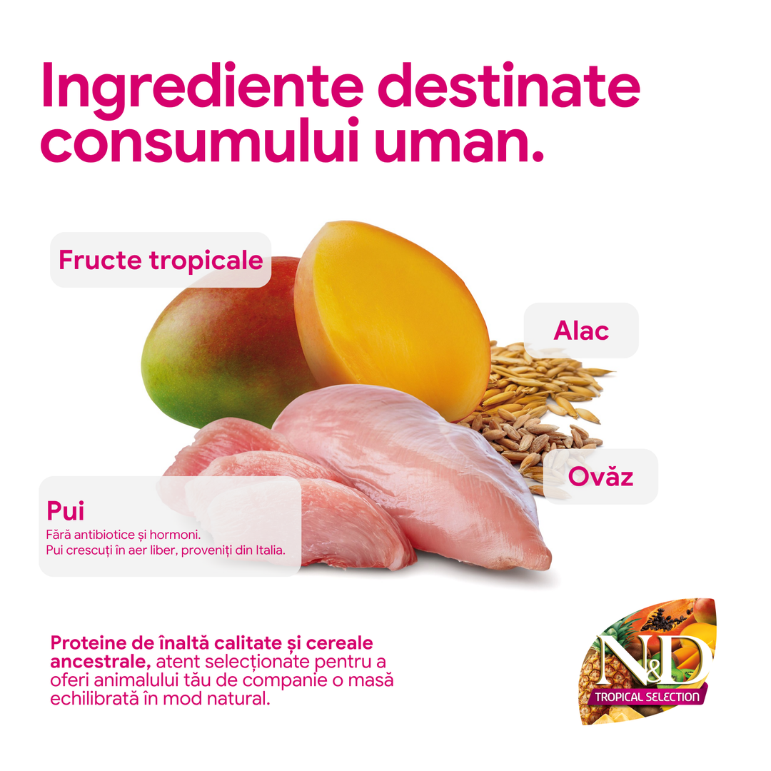 Farmina N&amp;D PND0030077 | Pui, Fructe Tropicale, 300g