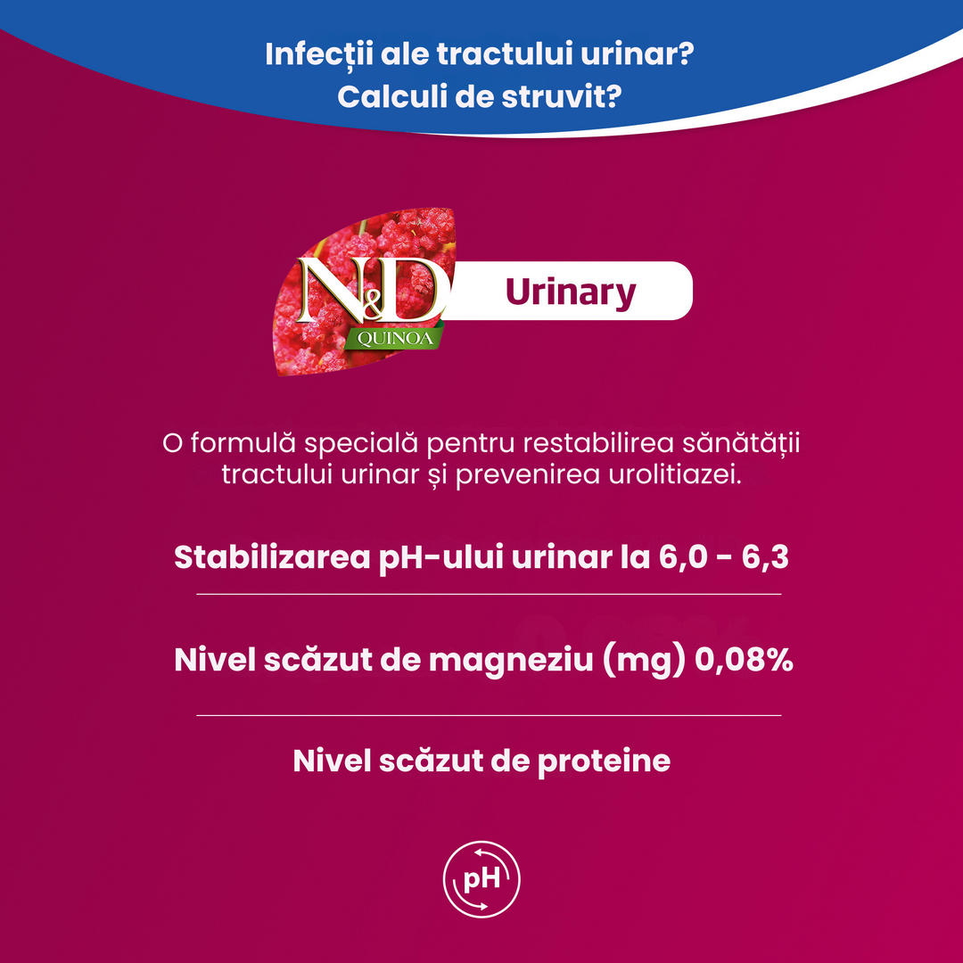 Hrană umedă pisică Farmina N&amp;D QUINOA urinary hrană umedă 80 gr