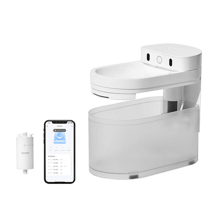 Fântână/dozator inteligent pentru câini și pisici Catlink Pure 3 (alb)