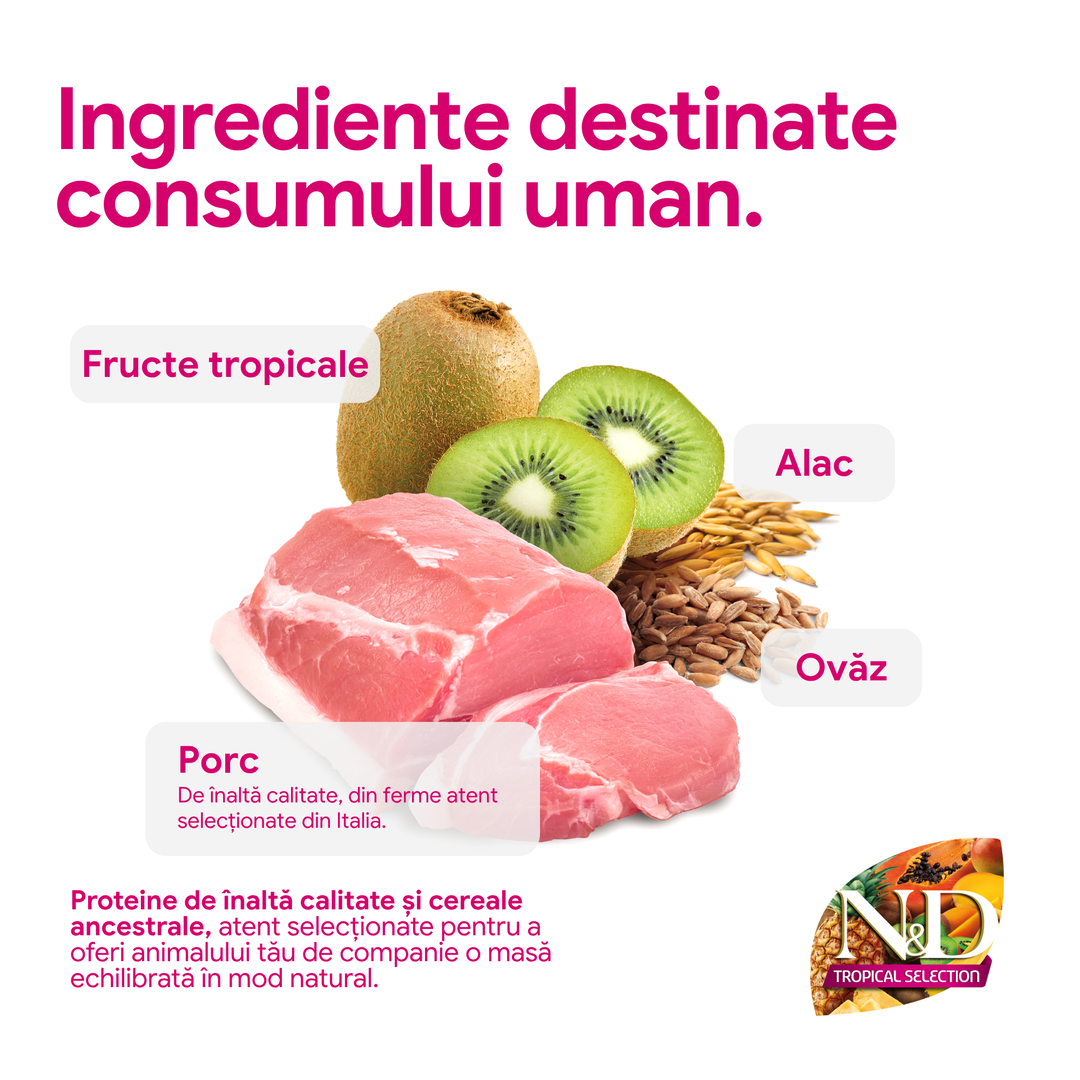 Hrana Uscata Caini Farmina N&amp;D PND0200028 | Porc, Fructe, 2kg