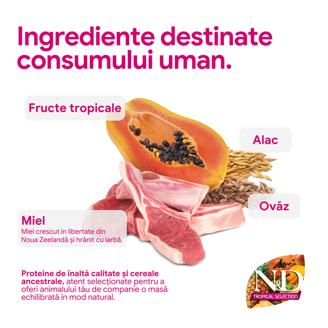 Hrana Uscata Caini Farmina N&amp;D PND0200029 | Miel, Fructe, 2kg