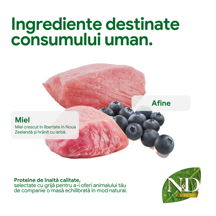 Hrana Uscata Caini Farmina N&amp;D PND1200035 | Miel, Afine, 12kg