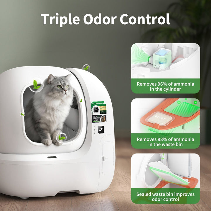 Litieră Pisici PETKIT Purobot Max Pro 2 | Cameră AI, Autocurățare