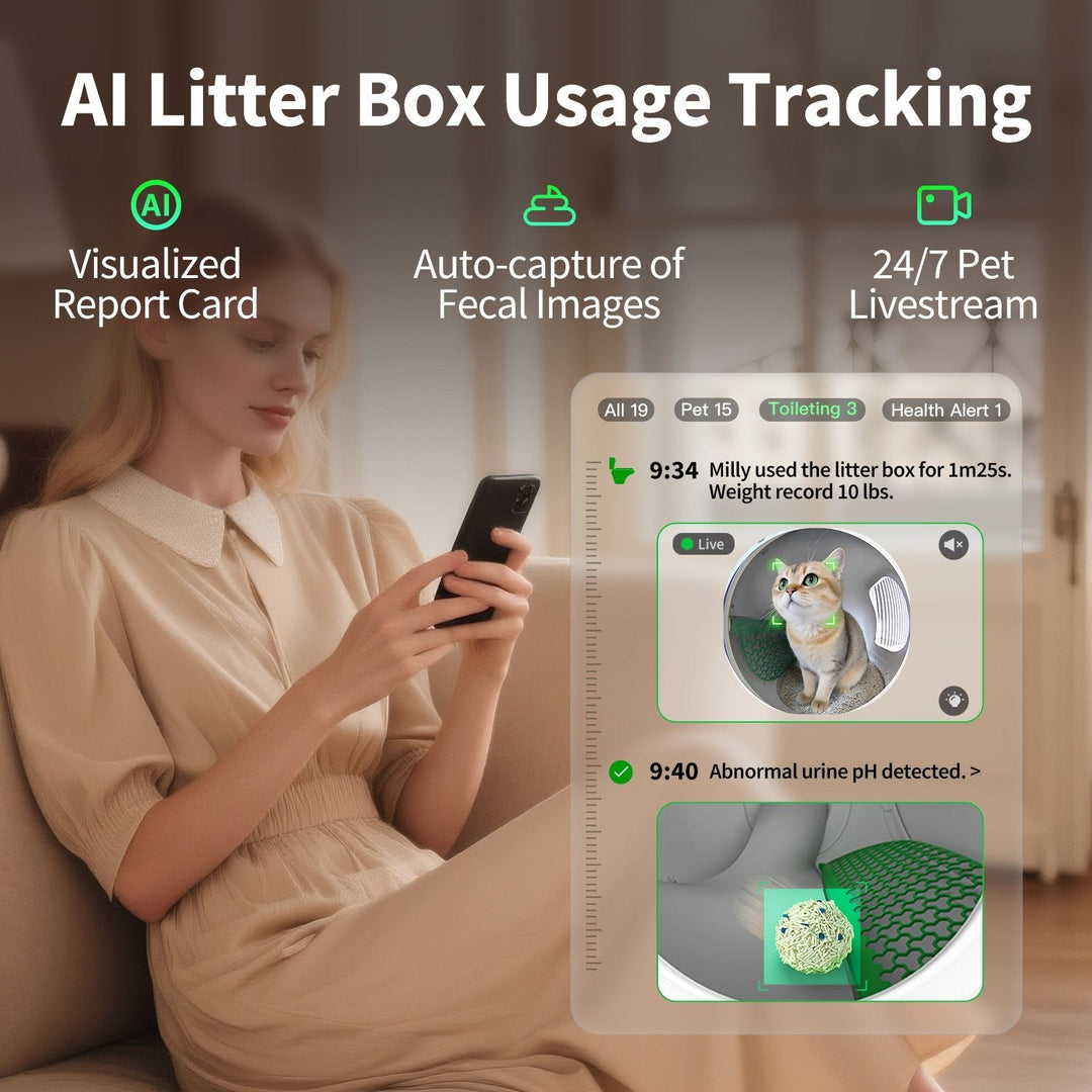 Litieră Pisici PETKIT Purobot Max Pro 2 | Cameră AI, Autocurățare