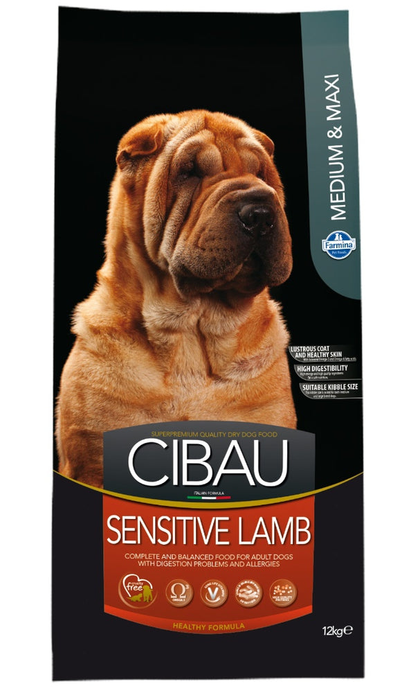 Hrană uscată câine Farmina CIBAU sensitive lamb medium & maxi 12 kg