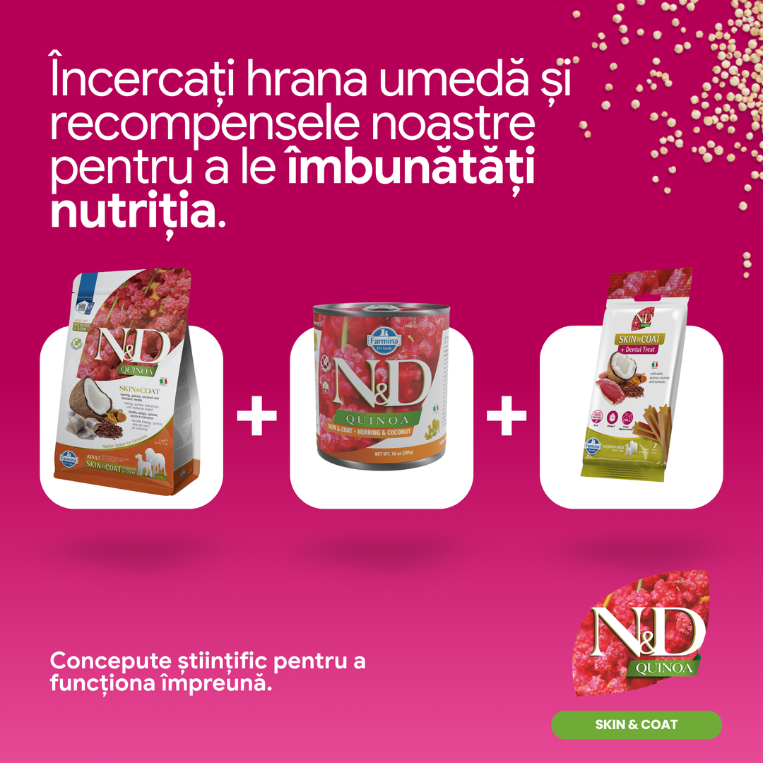Hrana Uscata Caini Farmina N&amp;D PND0700086 | Quinoa, Hering, 7kg