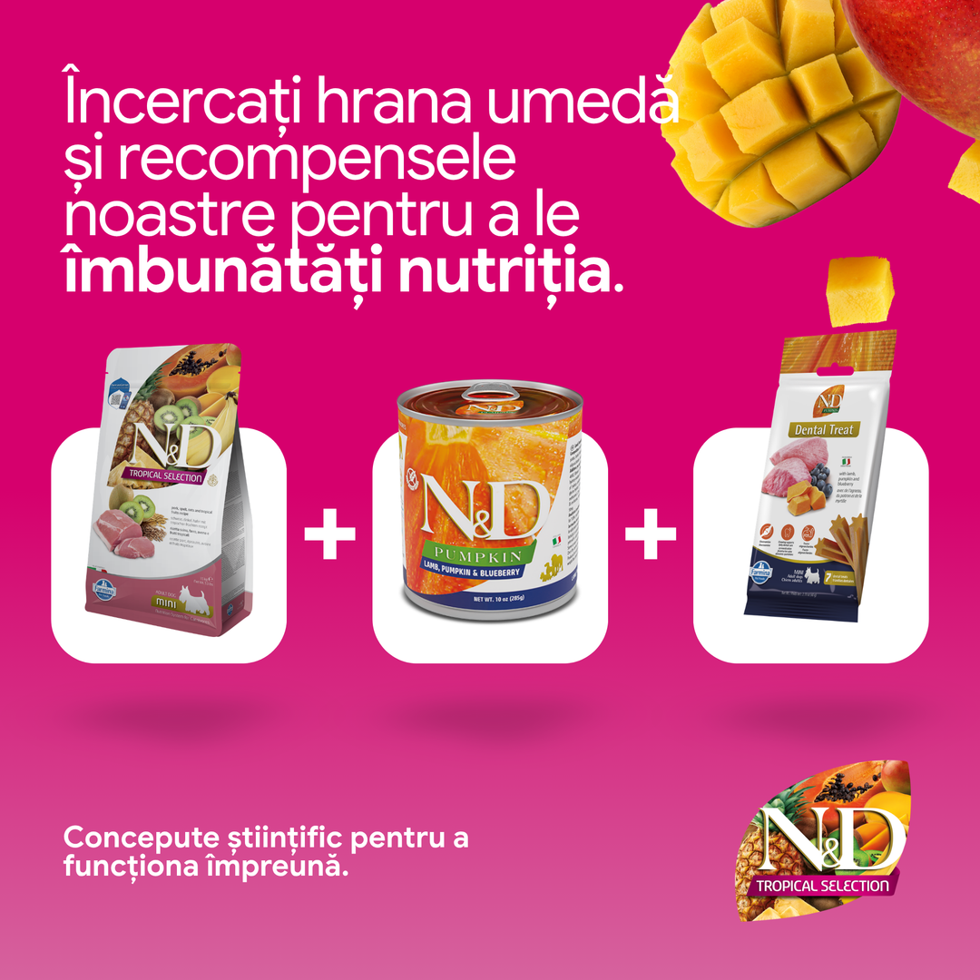 Hrana Uscata Caini Farmina N&amp;D PND0150090 | Porc, Fructe, 1.5kg