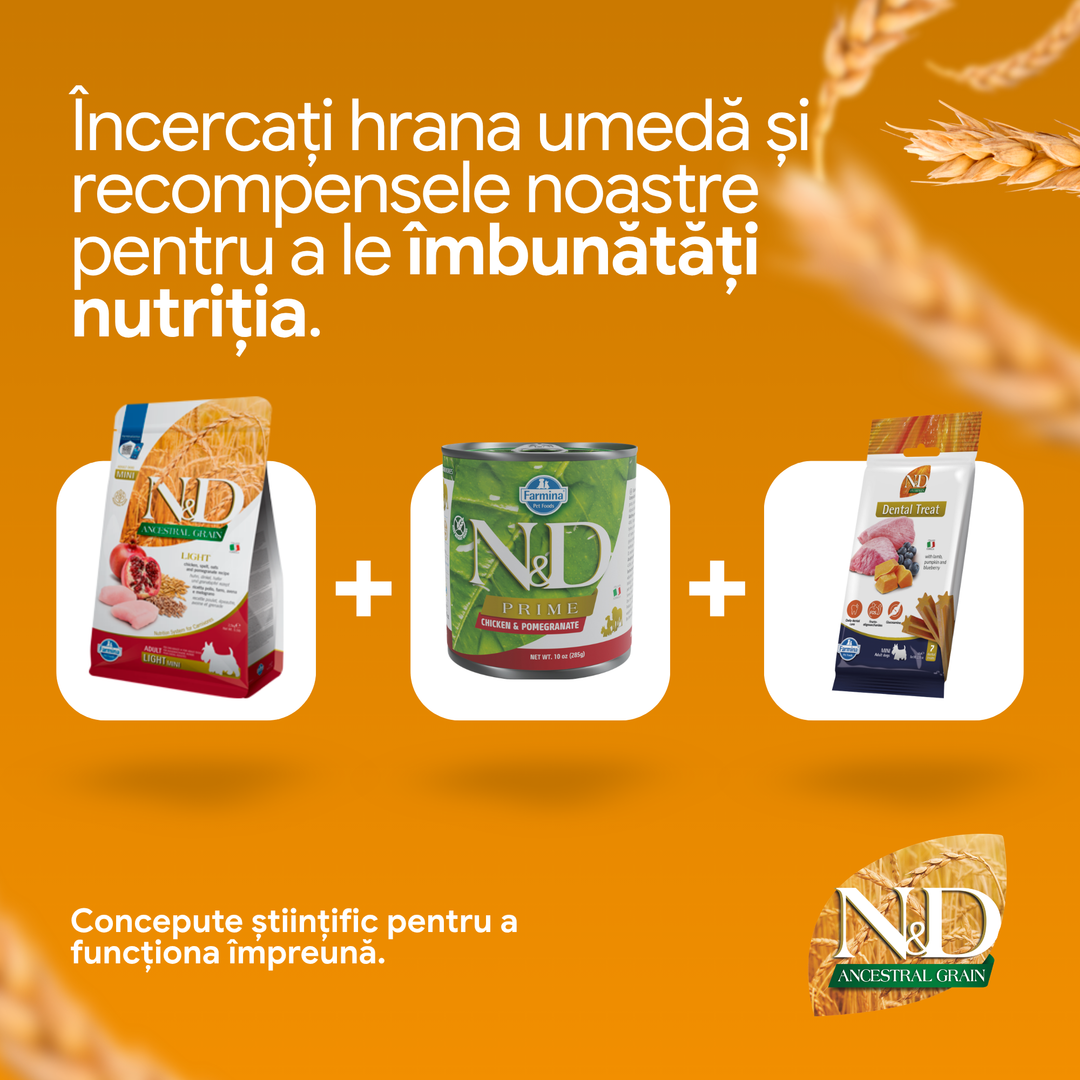 Hrana Uscata Caini Farmina N&amp;D PND0250085 | Pui, 2.5kg, Light