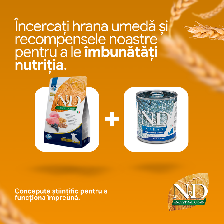 Hrana Uscata Caini Farmina N&amp;D PND0250079 | Miel, 2.5kg, Puppy