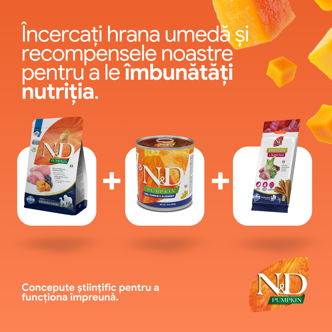 Hrana Uscata Caini Farmina N&amp;D PND120751S | 12kg, Miel, Afine
