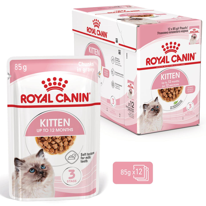 Royal Canin Kitten hrana umeda pisica junior (in sos), 12 x 85 g