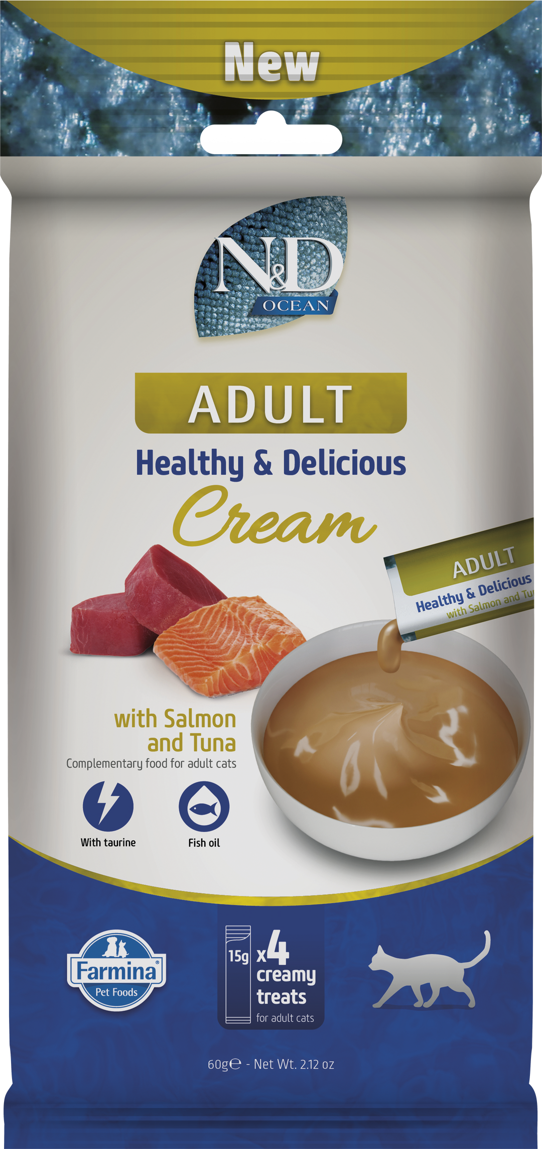 N&amp;D OCEAN CREAM CU TON &amp; SOMON ADULT, 4x15 GR