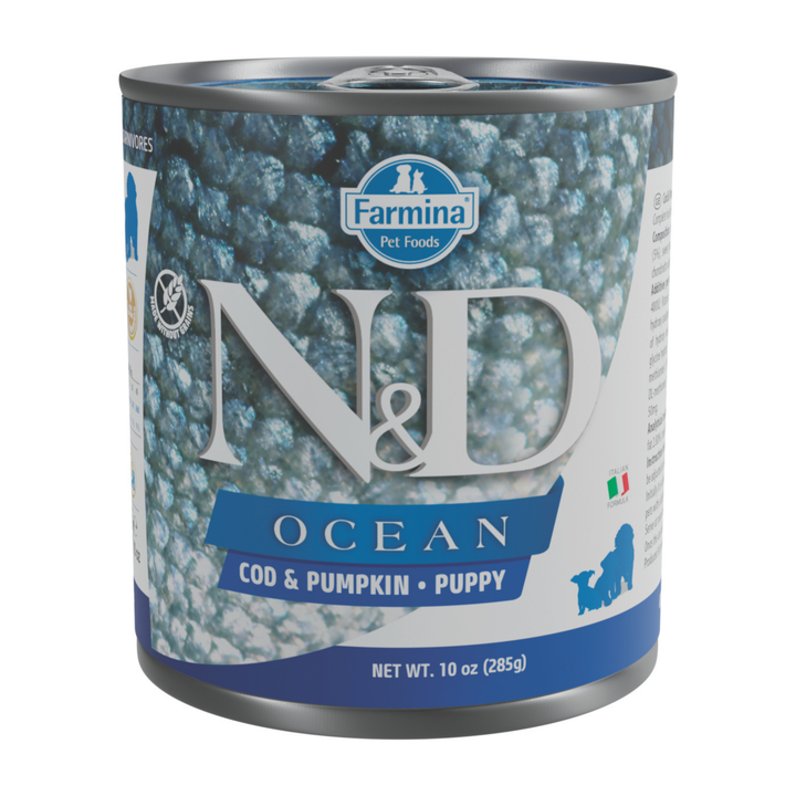 Hrana Umeda Caini Farmina N&amp;D PND285026 | Cod, Dovleac, Puppy, 285g
