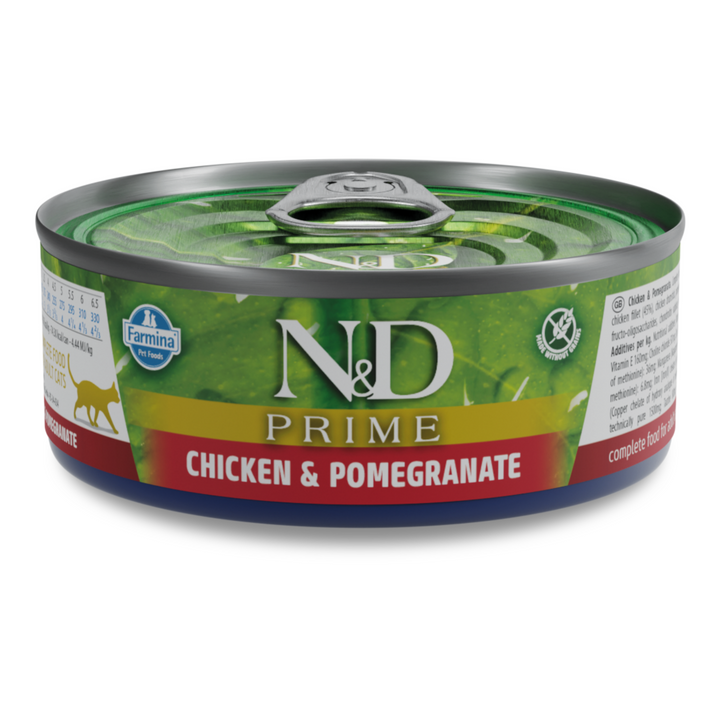 Hrană umedă pisică Farmina N&amp;D PRIME pui &amp; rodie hrană umedă 70 gr
