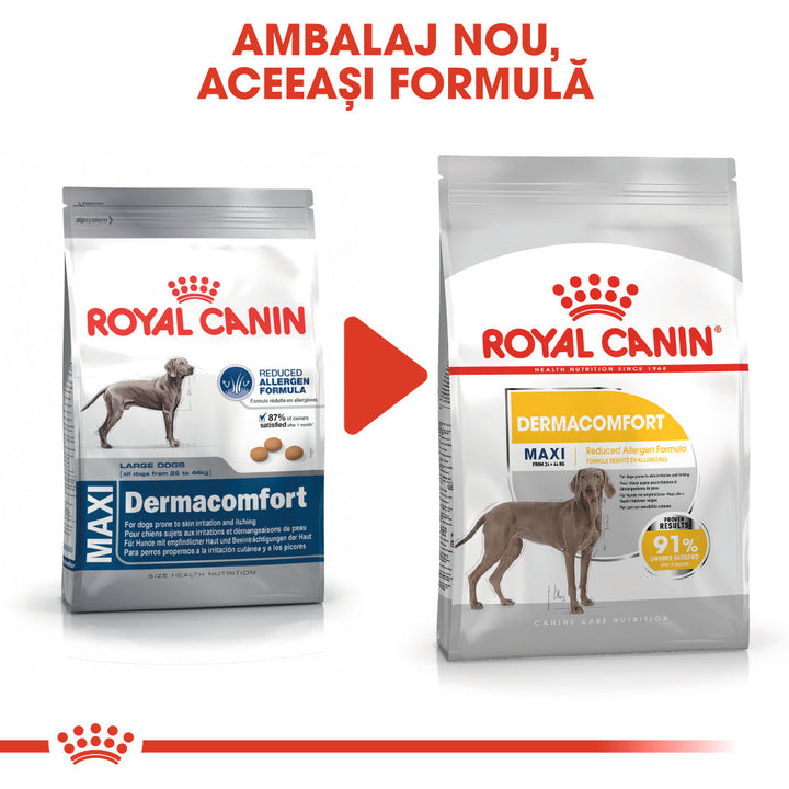 Royal Canin Maxi Dermacomfort hrana uscata caine, prevenirea iritatiilor pielii, 12 kg