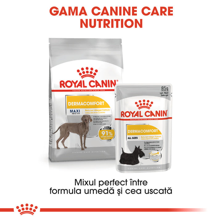 Royal Canin Maxi Dermacomfort hrana uscata caine, prevenirea iritatiilor pielii, 12 kg