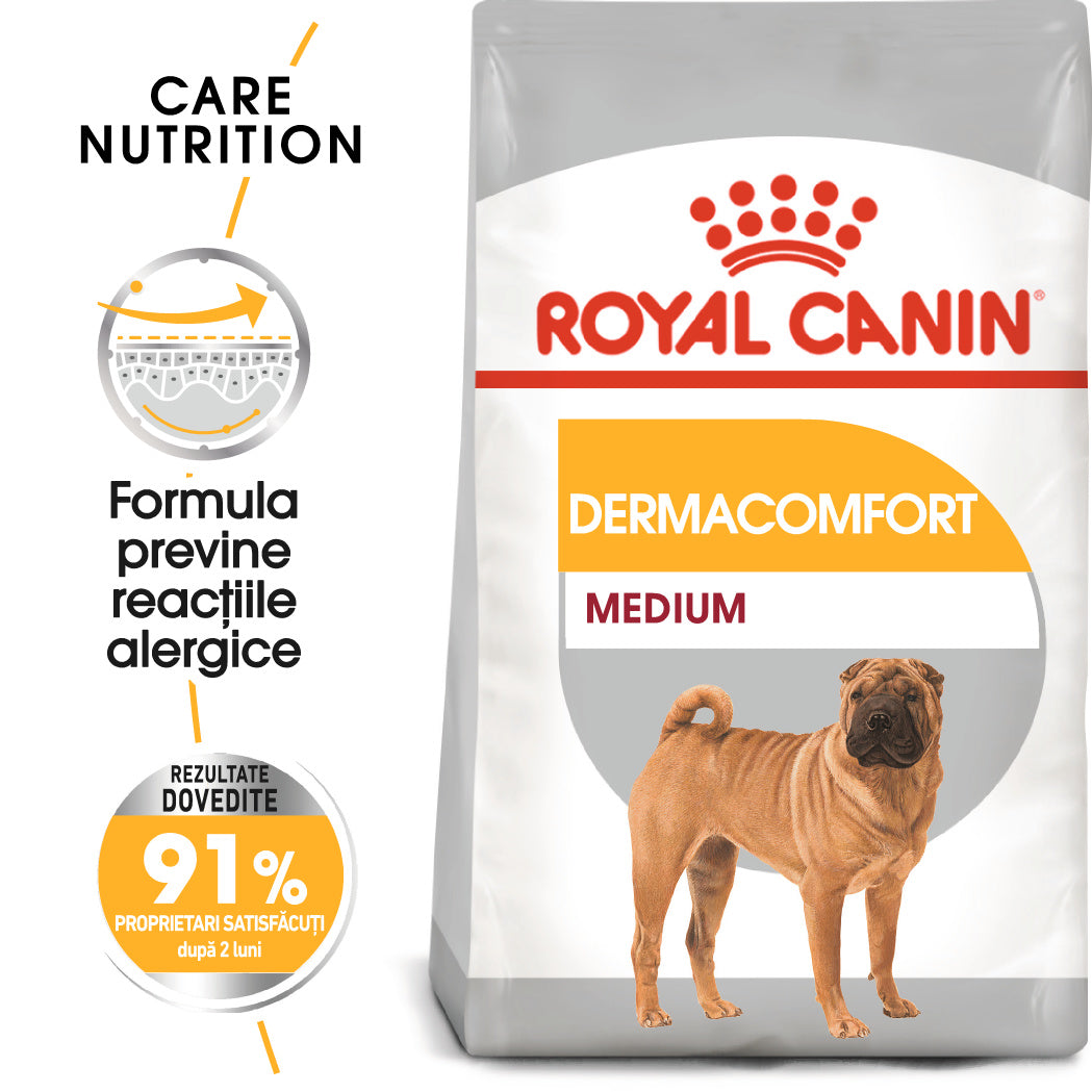 Hrana Uscata Caini Royal Canin 271920 | Medium, Dermacomfort, 3kg