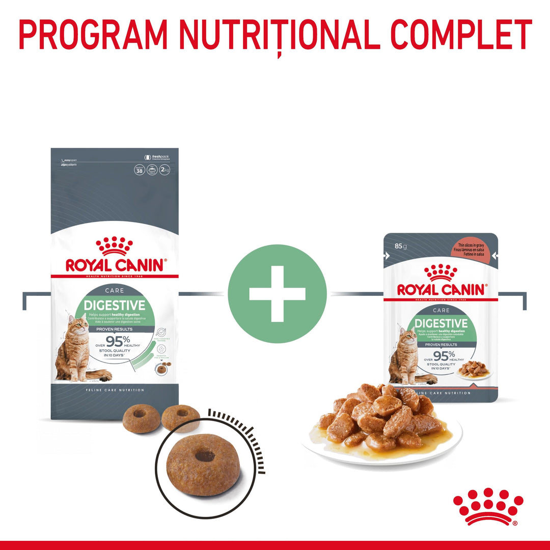 Royal Canin Digest Sensitive Care Adult hrana umeda pisica, confort digestiv (in sos), 12 x 85 g
