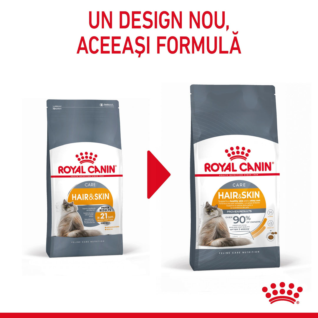 Royal Canin Hair &amp; Skin Care Adult hrana uscata pisica, piele si blana, 400 g