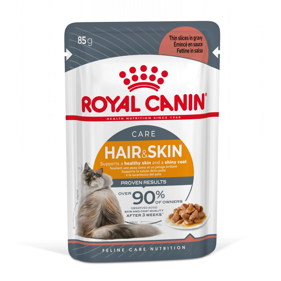 Royal Canin Hair &amp; Skin Care Adult hrana umeda pisica, piele si blana (in sos), 12 x 85 g