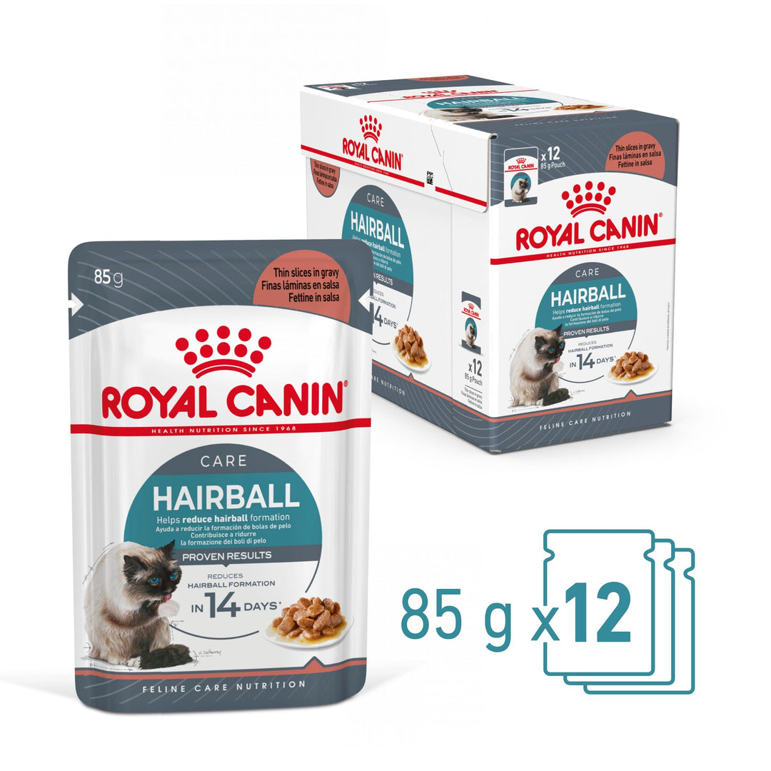Royal Canin Hairball Care Adult hrana umeda pisica, limitarea ghemurilor de blana (in sos), 12 x 85 g